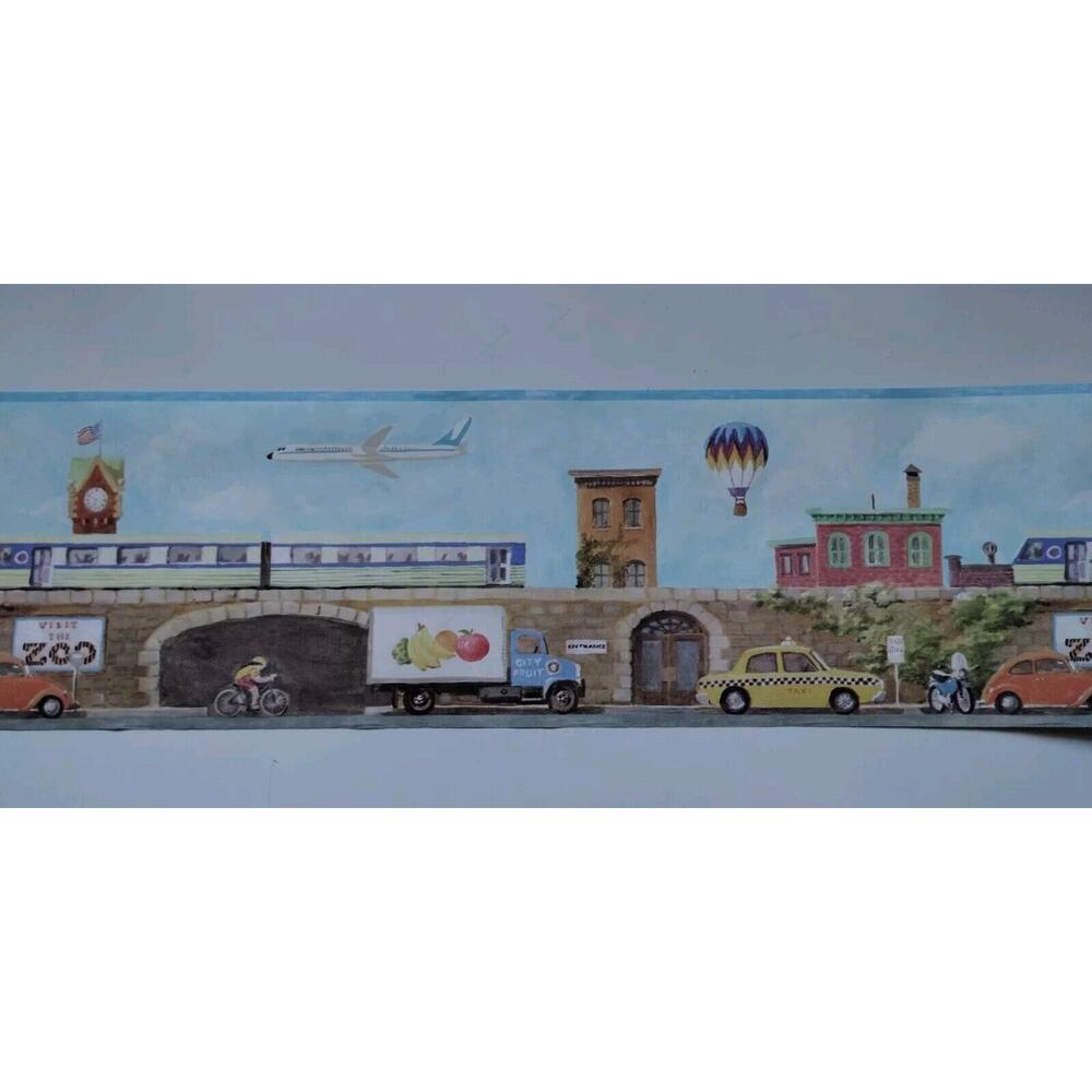 York Pre-pasted Decorative Wall Border - 5 yds - City Scape